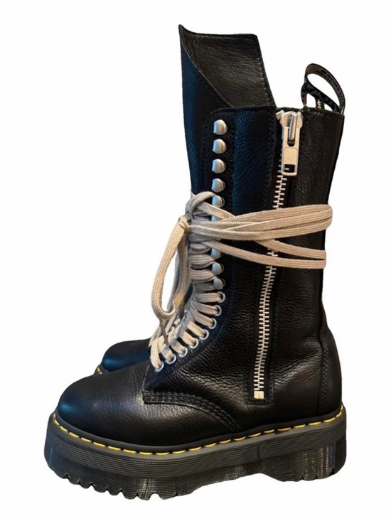 Dr. Martens Shoes - DR MARTENS X RICK OWENS Boots with Beige Laces sz 8 women